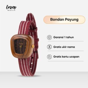INA Watch Jam Tangan Kayu Jati Seri Bondan Payung