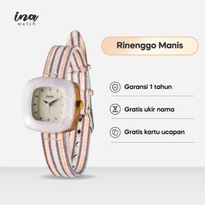INA Watch Jam Tangan Kayu Seri Rinenggo Manis Purple