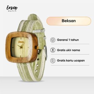 INA Watch Jam Tangan Kayu Jati Seri Beksan