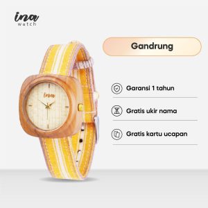INA Watch Jam Tangan Kayu Jati Seri Gandrung