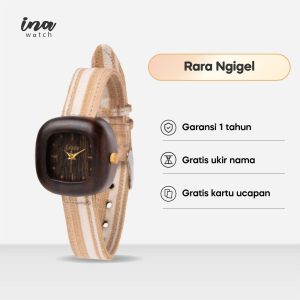 INA Watch Jam Tangan Kayu Sonokeling Seri Rara Ngigel