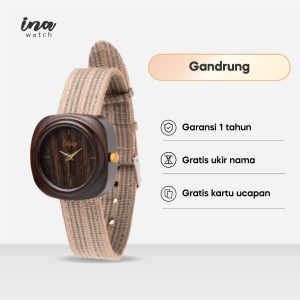 INA Watch Jam Tangan Kayu Sonokeling Seri Gandrung