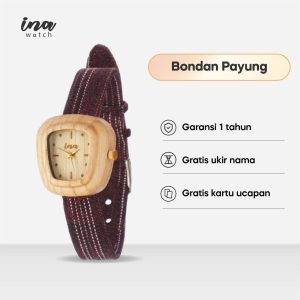 INA Watch Jam Tangan Kayu Sungkai Seri Bondan Payung