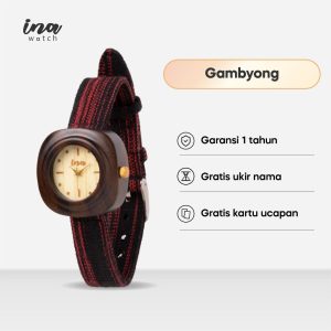 INA Watch Jam Tangan Kayu Sonokeling Series Gambyong