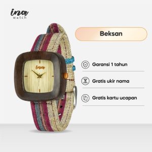 INA Watch Jam Tangan Kayu Sonokeling Seri Beksan