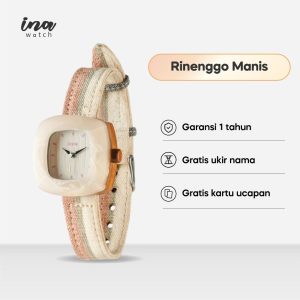 INA Watch Jam Tangan Kayu Seri Rinenggo Manis Peach