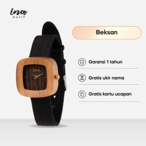INA Watch Jam Tangan Kayu Jati Seri Beksan